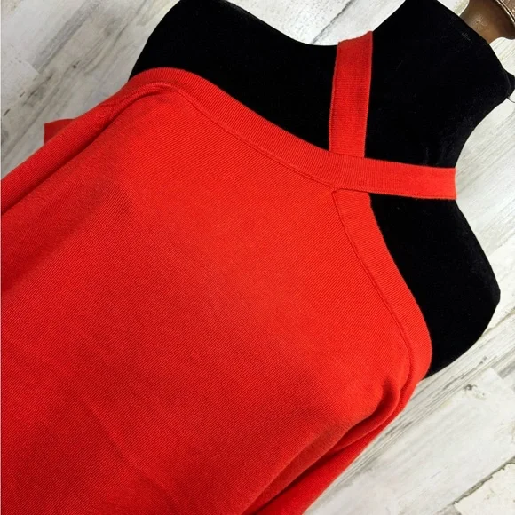 Torrid Valiant Poppy Long Sleeve Cross‎ Neck Cold Shoulder Sweater - Picture 3 of 12